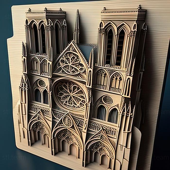 3D модель Сен-Нотр-Дам (STL)